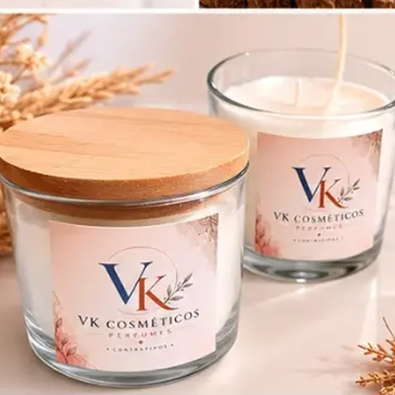 Vela aromática Ambar Noir da VK Inspirações